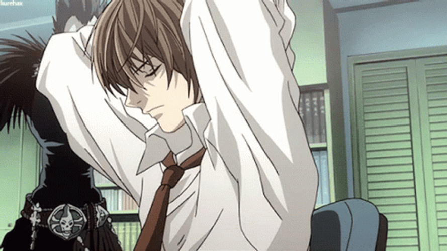 Death Note Character Light Yagami GIF