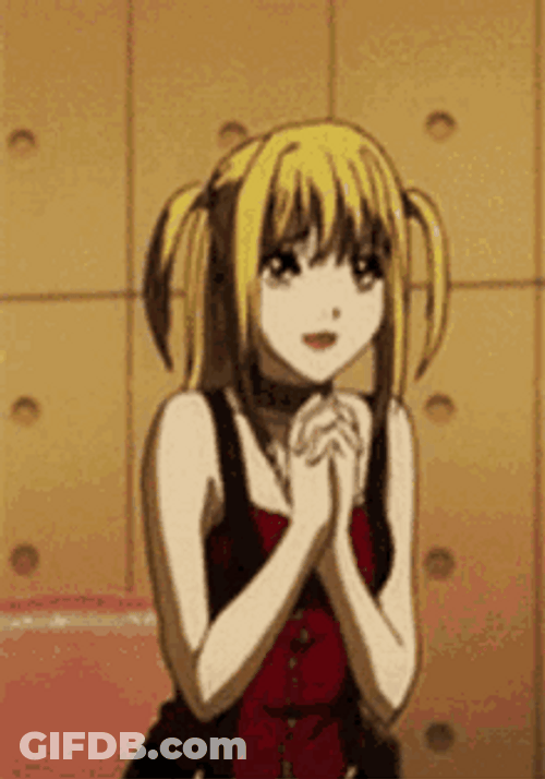 Death Note Misa Amane Happy And Celebrating GIF