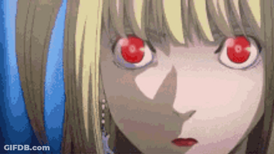 Death Note Misa Amane Using Shinigami Eyes GIF