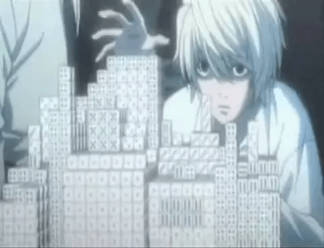 Death Note Serious Near Nate Dice GIF
