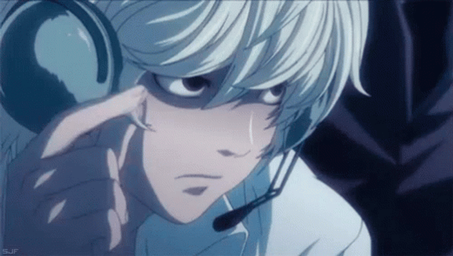 Death Note Serious Talking Near Nate GIF