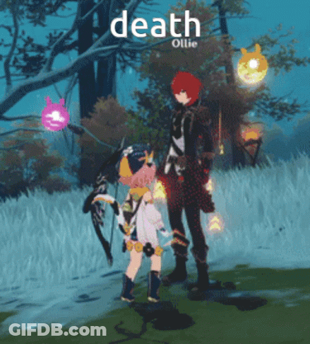 Death Ollie Next To Another Character GIF