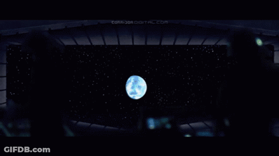 Death Star Spinning And Destroying Earth GIF