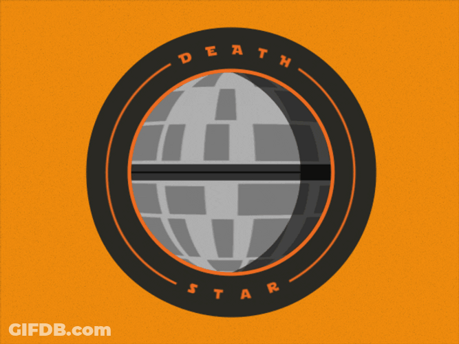 Death Star Spinning And Shooting Laser GIF