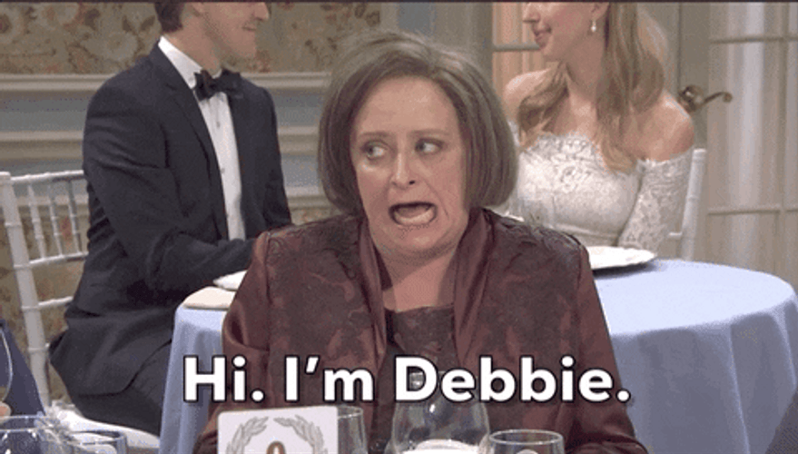 Debbie Downer Awkward Close-Up Shot GIF