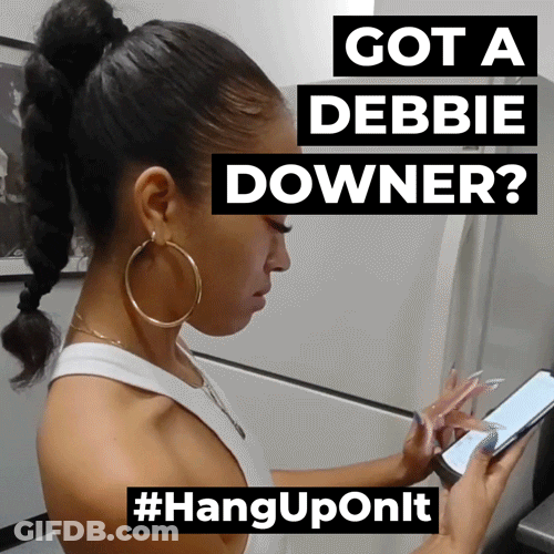 Debbie Downer Flip Phone GIF
