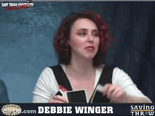 Debbie Winger Playing A Game GIF