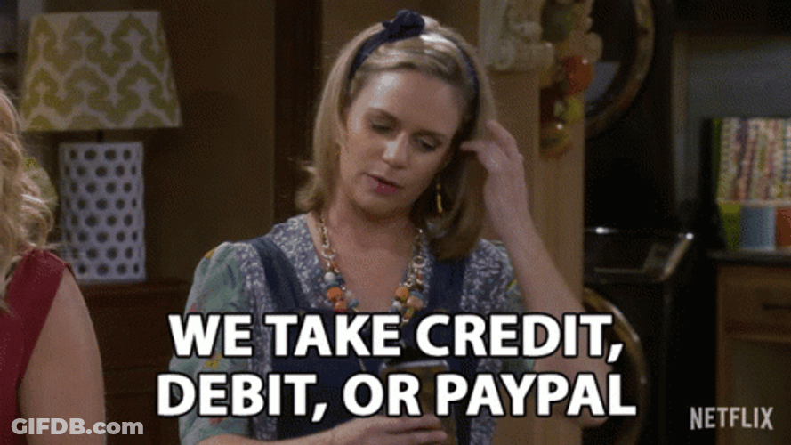 Debit Credit Paypal Payment Pay Me GIF