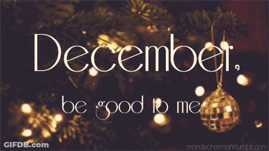 December Shimmering Christmas Lights Artwork GIF