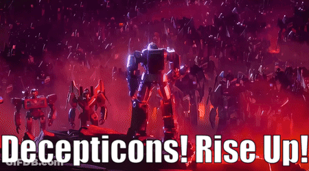 Decepticons Rise Up Poster GIF