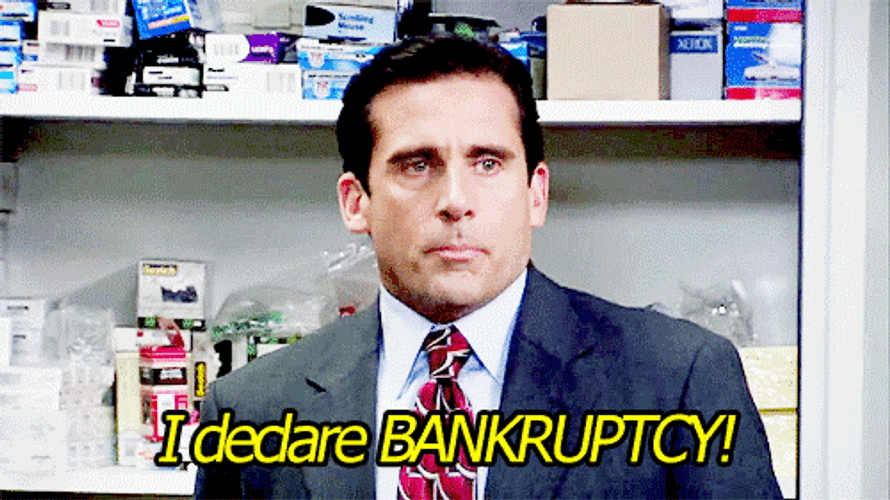 Declare Bankruptcy For Spending Money GIF