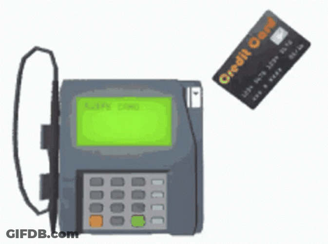 Declined No Money Credit Card GIF