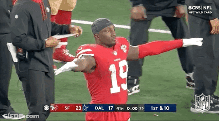 Deebo Samuel San Francisco 49Ers Waves GIF