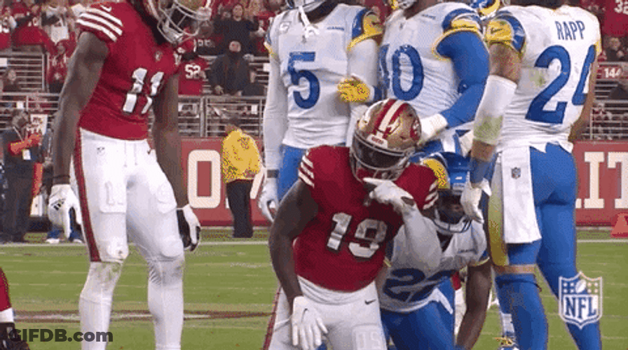 Deebo Samuel San Francisco Football Kneeling GIF