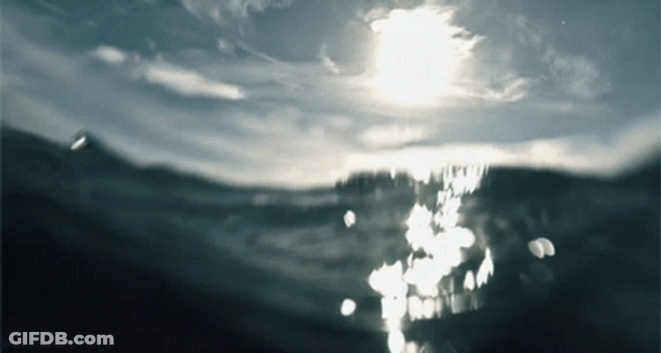 Deep Blue Ocean Waves GIF