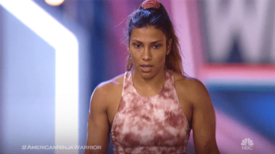 Deep Breath American Ninja Contestant GIF
