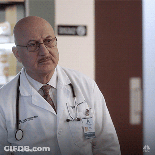 Deep Breath Bald Doctor GIF