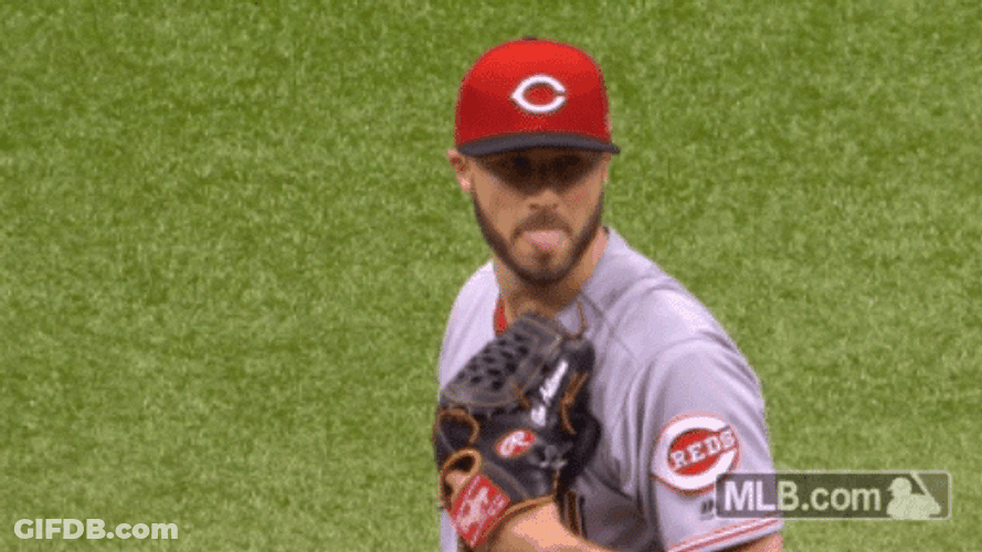 Deep Breath Baseball Player GIF