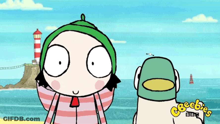 Deep Breath Cartoon With Bird GIF