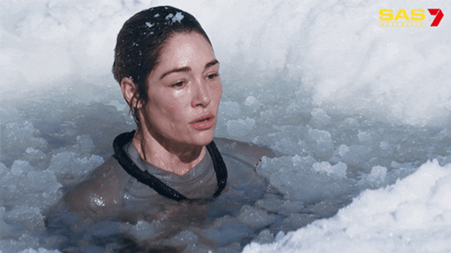 Deep Breath Swimming In Ice GIF