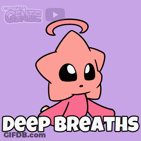 Deep Breaths Cartoon GIF