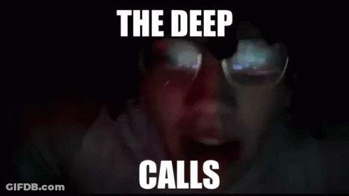 Deep Calls Text On Face GIF