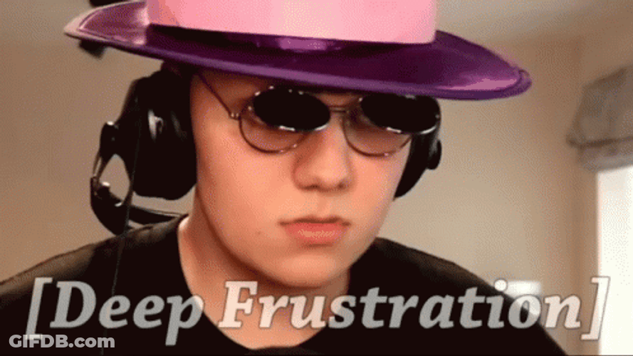 Deep Frustration In Frustration GIF