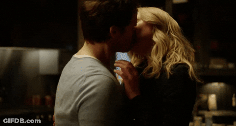 Deep Kiss Sadie Ellis Bill Brennan GIF