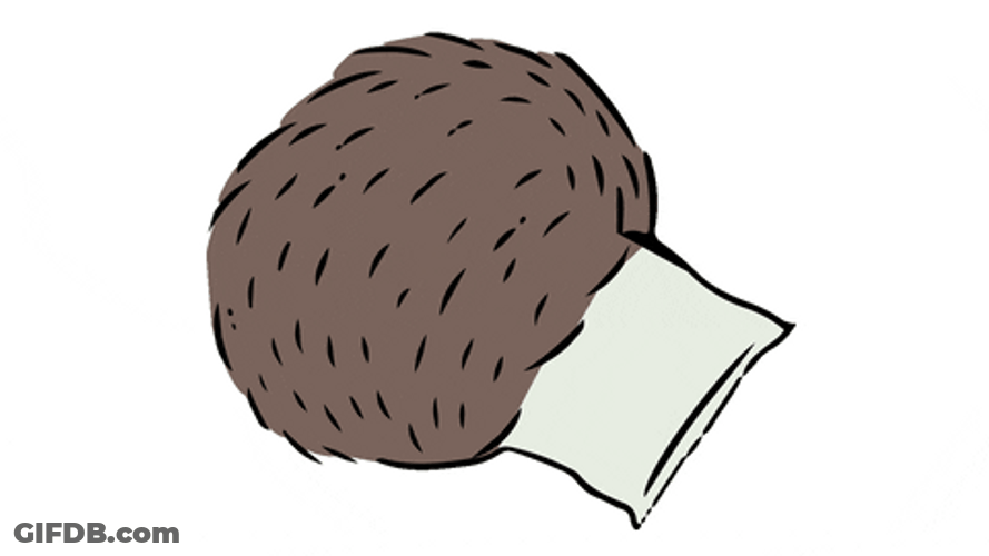 Deep Sleep Cute Black Hedgehog GIF
