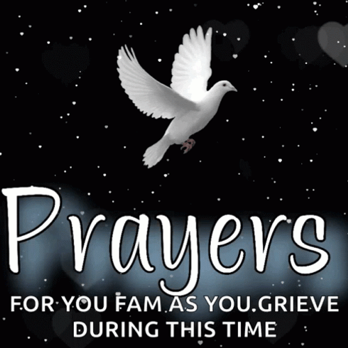Deepest Condolences Prayers Dark Time GIF
