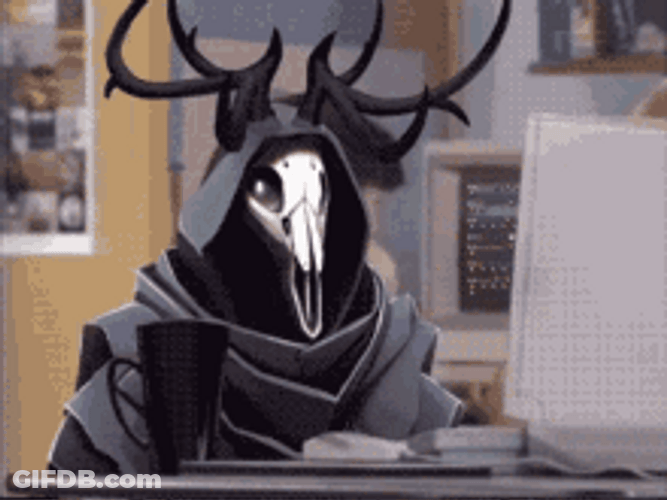 Deer Skull Brent Rambo Scary Meme GIF