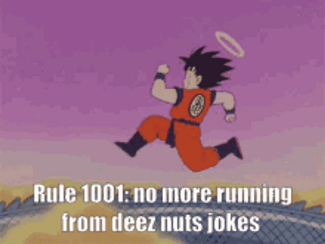 Deez Nuts Jokes Son Goku GIF