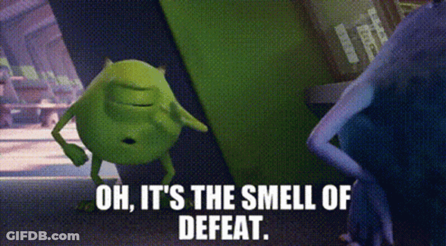Defeated Mike Wazowski Monster Inc GIF