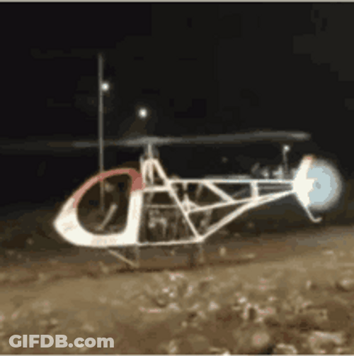 Defective Helicopter Failed Spin GIF