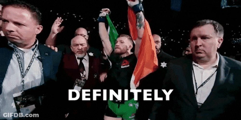 Definitely Conor McGregor Walk GIF