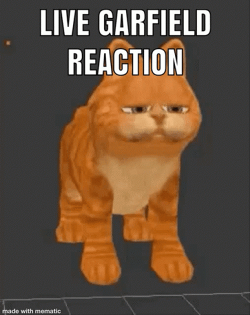 Deflating Garfield GIF