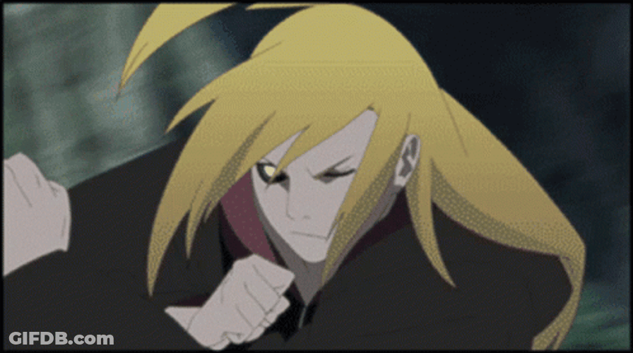 Deidara Naruto Explode GIF