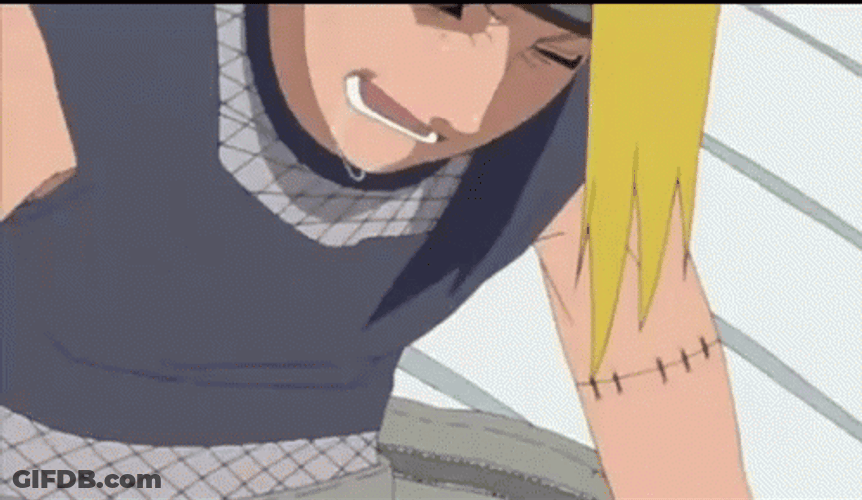 Deidara Naruto Feeling Tired GIF