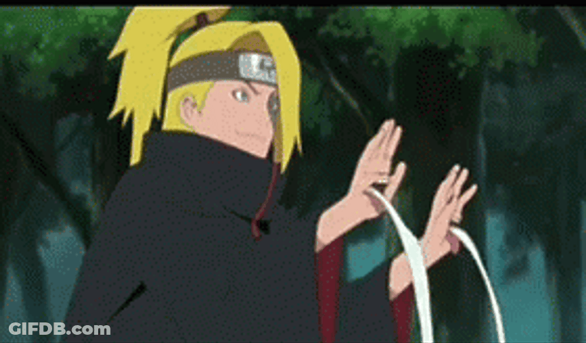 Deidara Naruto Power Anime GIF