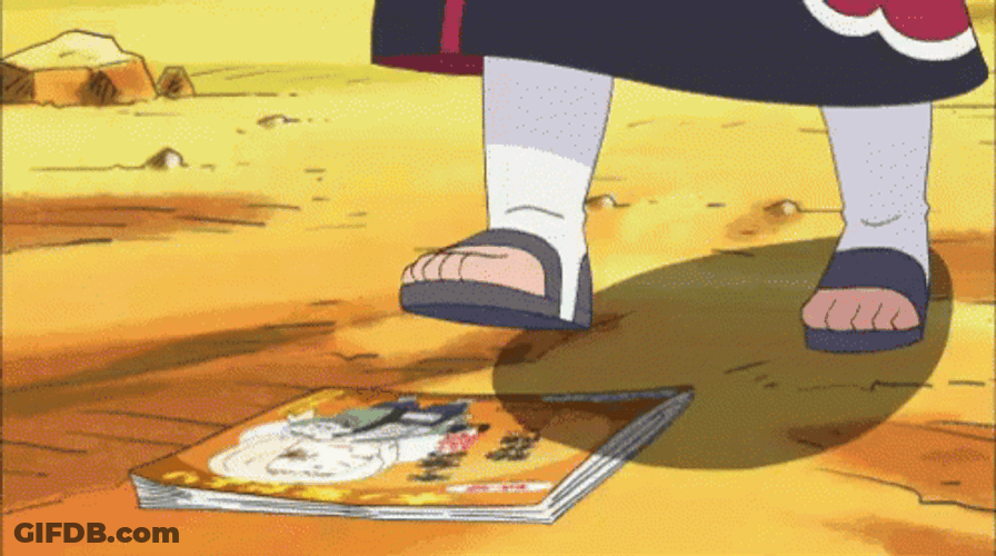 Deidara Naruto Slide And Bird Clay Broken GIF