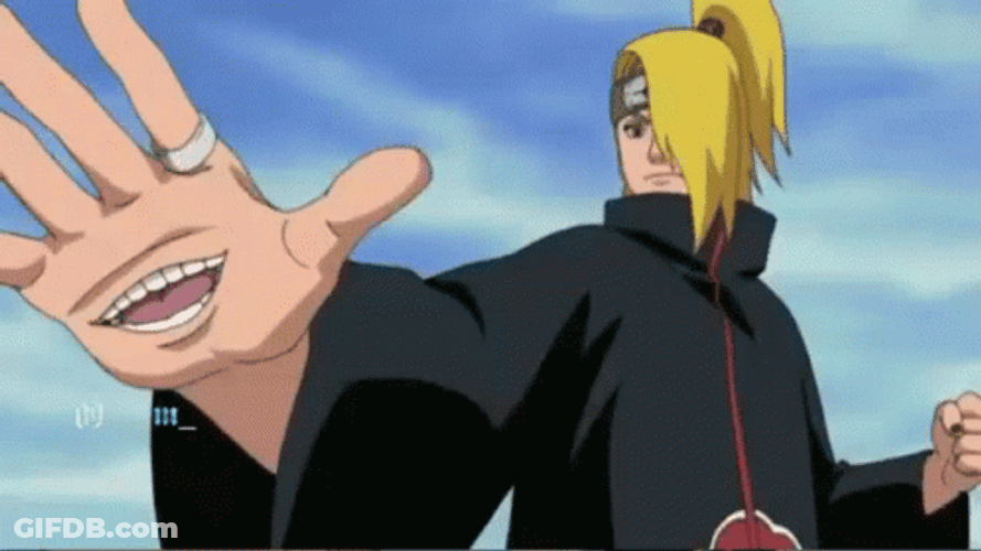 Deidara Naruto Stop And Wait GIF