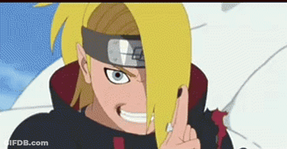 Deidara Naruto Very Angry GIF