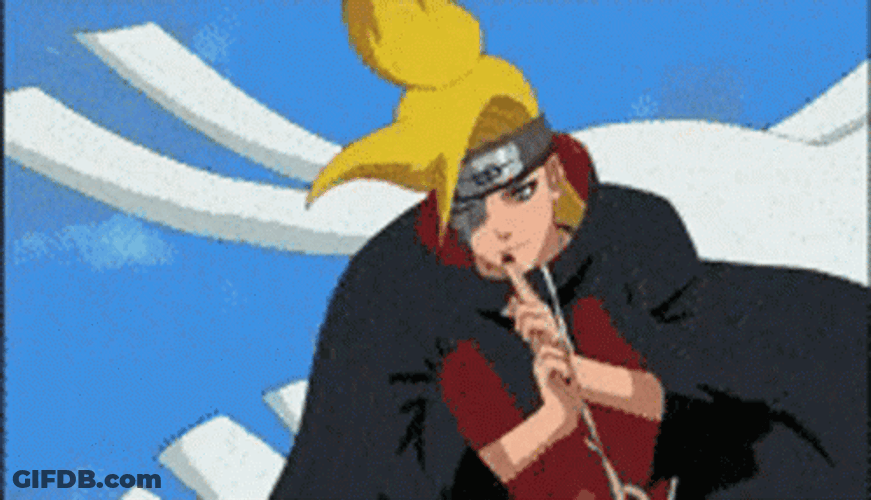Deidara Naruto We Would Win GIF