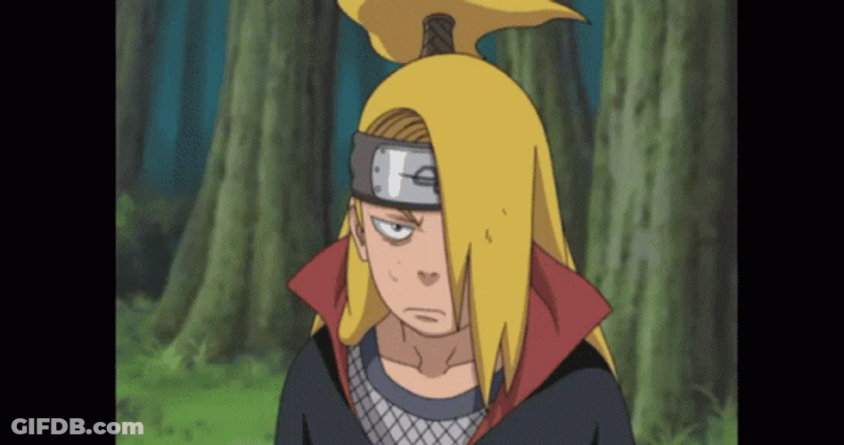 Deidara Tobi Try Say Something Again GIF
