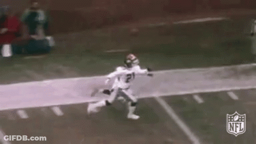 Deion Sanders Epic Fail Fall GIF