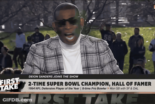 Deion Sanders Joins The Show First Take GIF