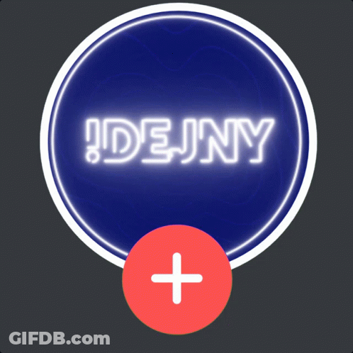 Dejny Neon Sign Plus GIF