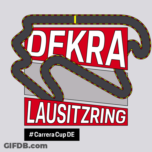 Dekra Lausitzring Logo With Race Track GIF