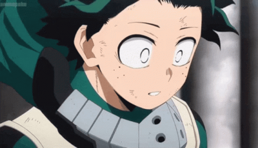 Deku Being Slapped By Uraraka GIF