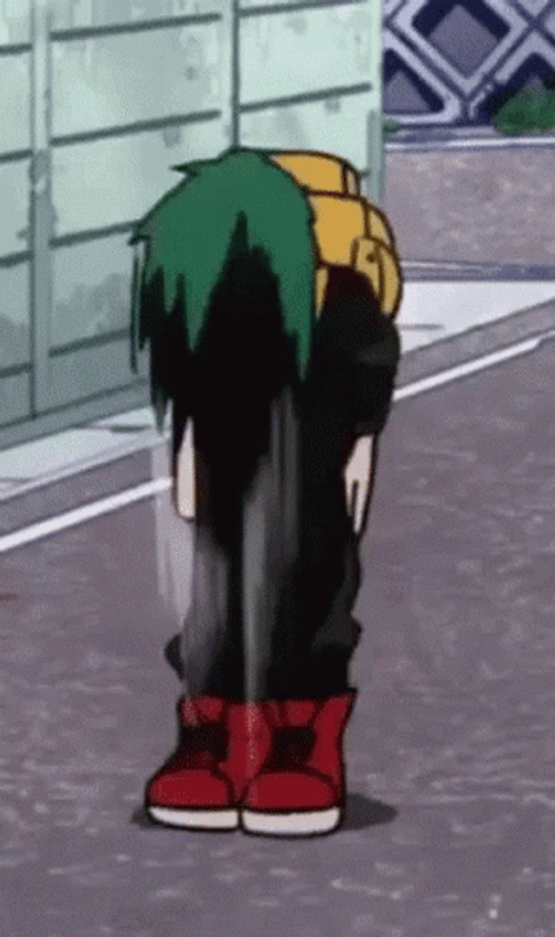 Deku Bowing Fast GIF